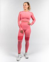 JT Supply – Spirit – Sportlegging Dames High Waist – Sportbroek Dames – Sportkleding Dames - Seamless Sportlegging - Hardloopbroek Dames – Tiktok Legging – Yogalegging Dames – Fitn