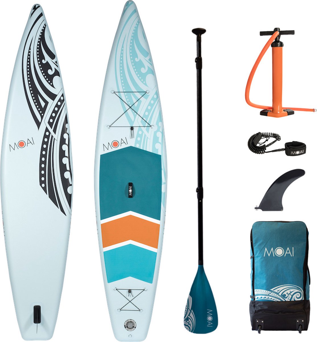 MOAI - 12'6 - Touring - Stand up paddling - Opblaasbare supboard - 15 PSI