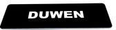 Deurbordje met tekst Duwen - Deur Tekstbordje - Deur - Zelfklevend - Bordje - Zwart Wit - 150 mm x 50 mm x 1,6 mm - 5 jaar Garantie