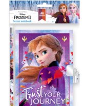 Frozen - Dagboek - Dagboek met slotje - Notitieboek - Disney Frozen - Disney Frozen 2 dagboekje met potlood