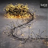 Luca Lighting Draadverlichting Cluster met 480 Warm Witte LED Lampjes - L300 cm - Zwart