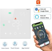 Thermostat intelligent TechU™ avec Wifi S8 – Wit – Contrôle avec App, Google Assistant & Alexa – Chauffage Electric