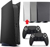 Console + Controllers Stickers | Geschikt voor PS5 - Playstation 5 | Carbon | Wit
