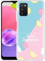 Hoesje Geschikt voor Samsung Galaxy A03s Sweet Summer