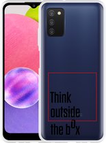 Hoesje Geschikt voor Samsung Galaxy A03s Think outside the Box