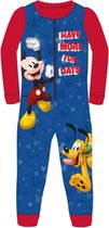 Mickey Mouse onesie / huispak / pyjama - maat 92/98 - rood