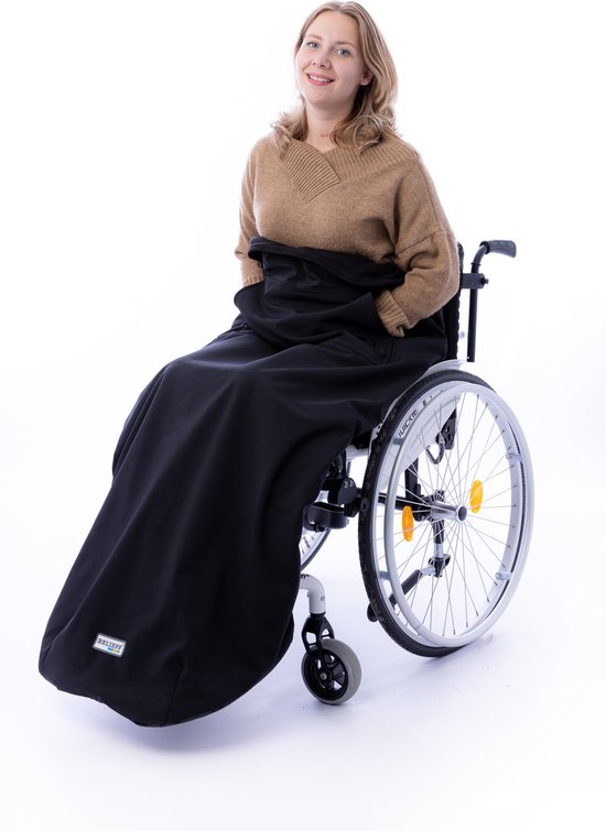 Belieff® rolstoel deken/kleed – Dichte zak en handzakken – Rolstoeldekenzak - Wind- en waterdicht - dames en heren - 100% polyester & Fleece gevoerd