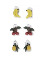 Clip Earrings Oorbellen 3 sets Fruit | Konges Slojd
