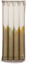 Cross dinerkaars | eucalyptus | kaars | groen, bruin, goud | 2,2 x 24 | per 4 stuks