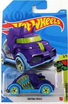 Hot Wheels Auto Tricera Truck paars - 7 cm - Die Cast - Schaal 1:64
