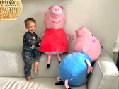 Peppa Pig  pluche Knuffel groot 65cm-Peppa Pig Pluche- Peppa Pig XXL- 65cm-Mega Peppa Pig-Peppa Pig-George