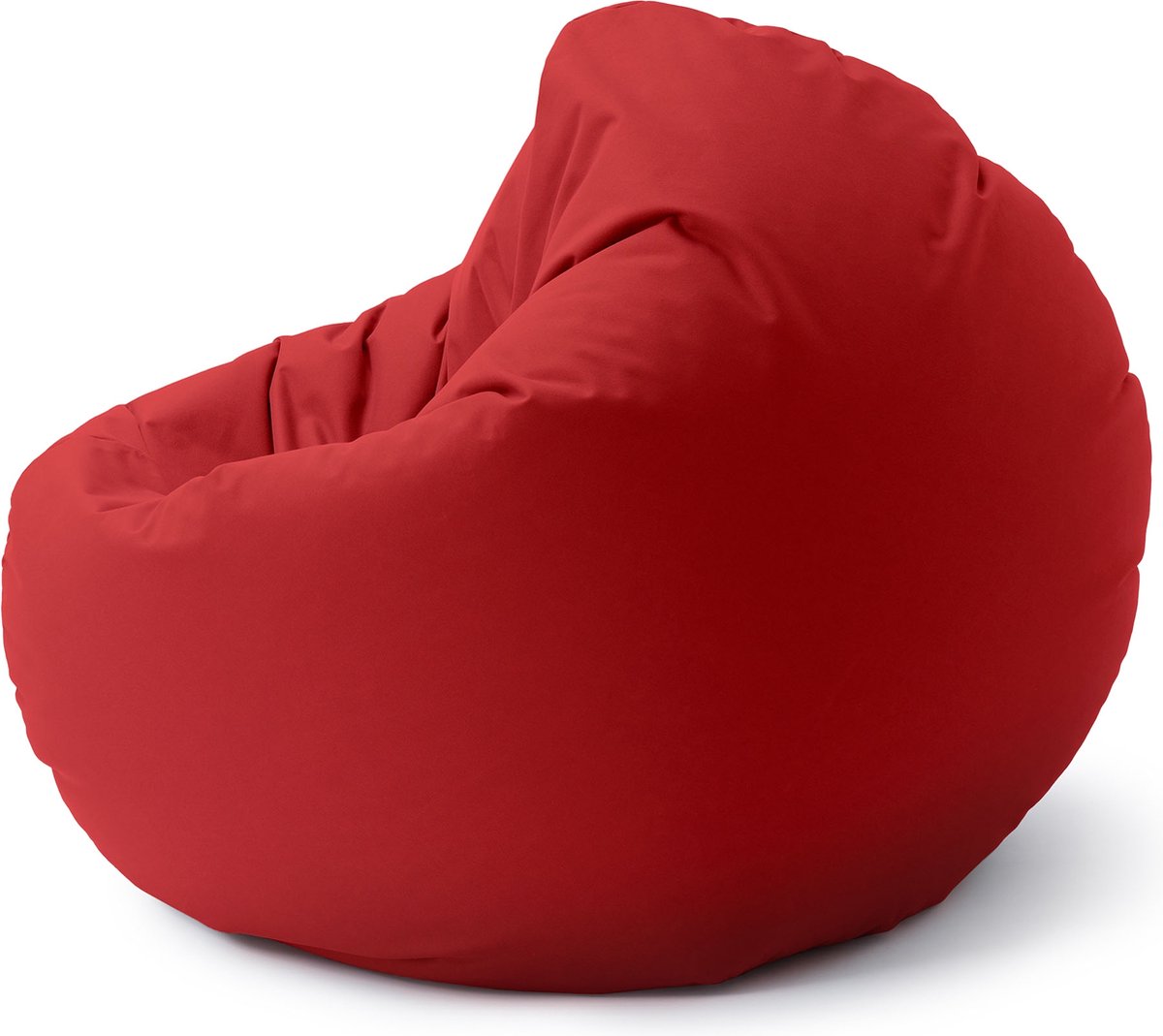 Ecopuf Fuzzy Puff zitzak voor binnen en buiten, scheurenbestendige bescherming tegen vlekken, polystyreengevulde fauteuil, Dim 80 x 110 cm