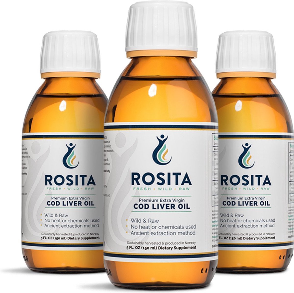 Huile De Foie De Morue Rosita Premium Extra Virgin - 90 Capsules, Neuve