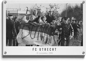 Walljar - FC Utrecht supporters '82 III - Muurdecoratie - Plexiglas schilderij