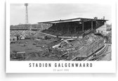 Walljar - Stadion Galgenwaard '81 - Zwart wit poster