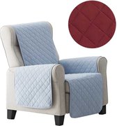 Duo quilt - Fauteuilbeschermer - 55cm breed - Rood - Twee kanten te gebruiken - OekoTex keurmerk