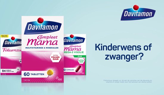 Davitamon Mama Compleet Zwanger Omega 3 Visolie met Foliumzuur -  Multivitamine... | bol.com