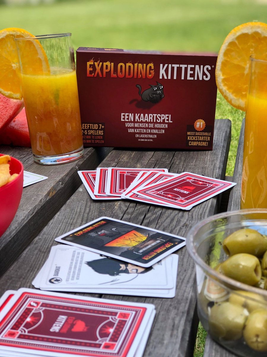 Exploding Kittens Originele Editie - Kaartspel vol spanning en humor - 2 tot 5 spelers - Vanaf 7 jaar — afbeelding 5