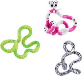 Tangle Junior - Slime / Puppy / Zebra - Combo 3-Pack - The Original Fidget