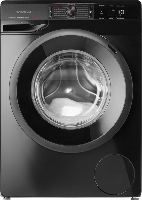 Inventum VWM9001B - Wasmachine - Zwart