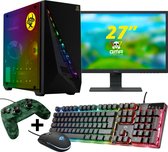 GMR - Dark Eye Gaming SET V2 (GamePC + 27 Inch Monitor + Toetsenbord + Muis + Game Controller)