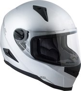 Zilveren helm -  maat M  - kraswerende lak en extra ventilatie