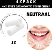4x2 Orthodontische Chewies Voor Aligner - Orthodontic Chews - Neutraal - Zonder smaak