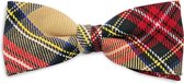 Sir Redman - strik - Ted Tartan - beige / rood / zwart / blauw