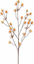 Fabulous Flowers - 3,0 stuks disteltak (Eryngium) geel/oranje 72 cm - kunstdisteltak