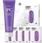 Skin Routine Set: Cos de BAHA Peptide Cream & Dr.Jart+ Wrinkless Solution Box 5 pcs Face Sheet Masks - Aminozuren Collageen - Anti Age - Fijne Rimpels - Huidverjonging - Verstevigi