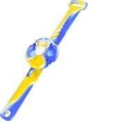 Fidget Toy Pop it Spinner Armband Geel/Blauw