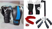 FT 3pcs Pack / Boxing Gloves / Teeth Protection / Hand Wrap/ 10 OZ