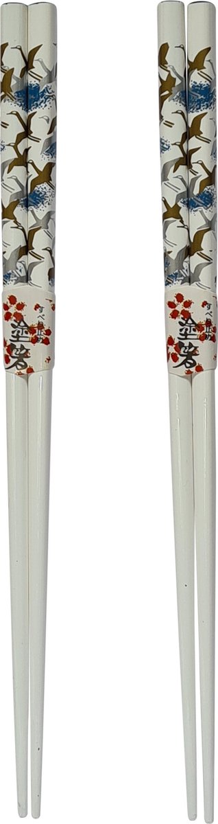 DongDong - Eetstokjes Japanse stijl - 2 paar - Kraanvogel motief