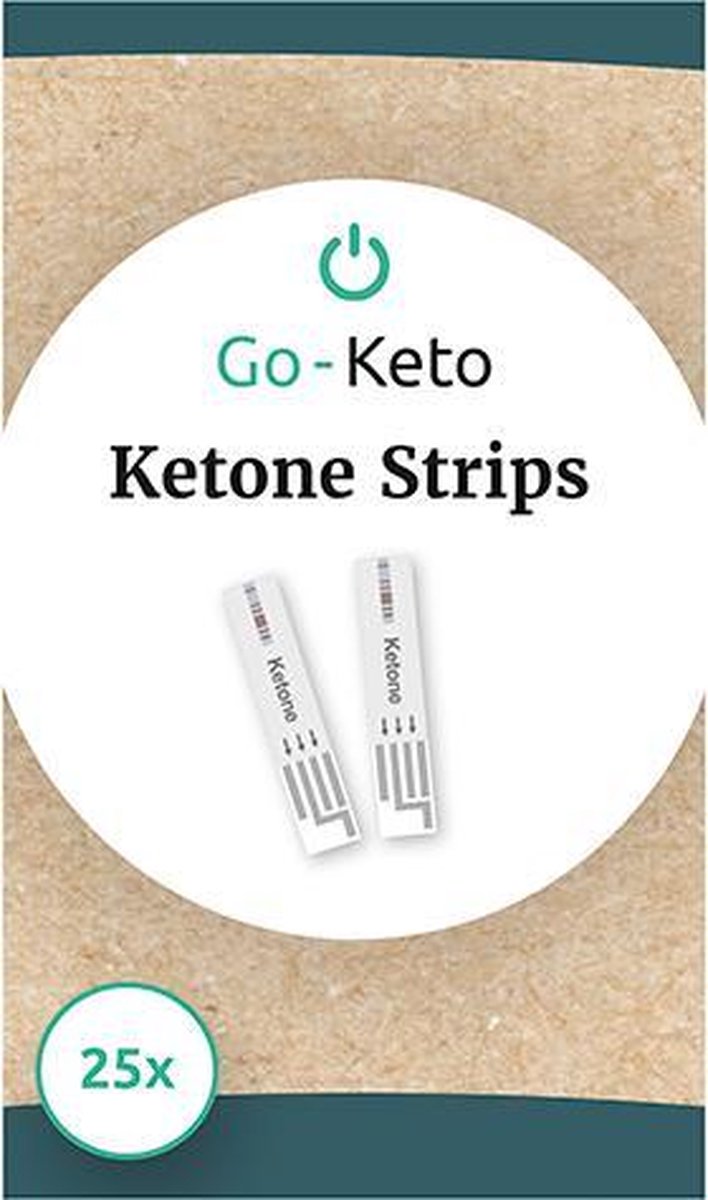 Go-Keto | Ketone Test Strips | 1 x 25 Strips  | Ketose dieet | Ketonentest - Go-Keto