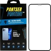 Pantser Protect ™ Case Friendly Full Edge Screenprotector voor Apple iPhone 13 Pro Max / iPhone 14 Plus - Premium glazen anti vingerafdruk full-cover Pantserglas Protector - Temper