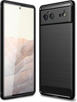 Cazy Google Pixel 6 hoesje - Rugged TPU Case - zwart