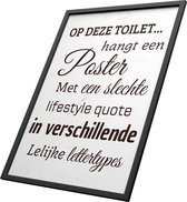 Poster in lijst - wanddecoratie - lifestyle spreuken 30x40CM