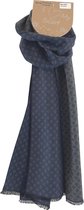3BMT Sjaal heren winter - blauw grijs ruitjes design