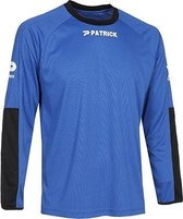 Patrick Pat180 Keepershirt Lange Mouw Kinderen - Blauw / Zwart | Maat: 9/10