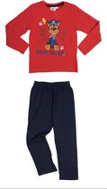 Paw Patrol Pyjama - Katoen - Chase - rood/navy - Maat 98/104