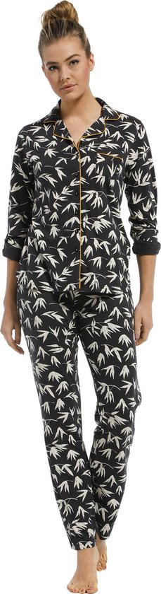 Pyjama boutonné pour femmes Pastunette 20212-132-6 - Grijs - 48