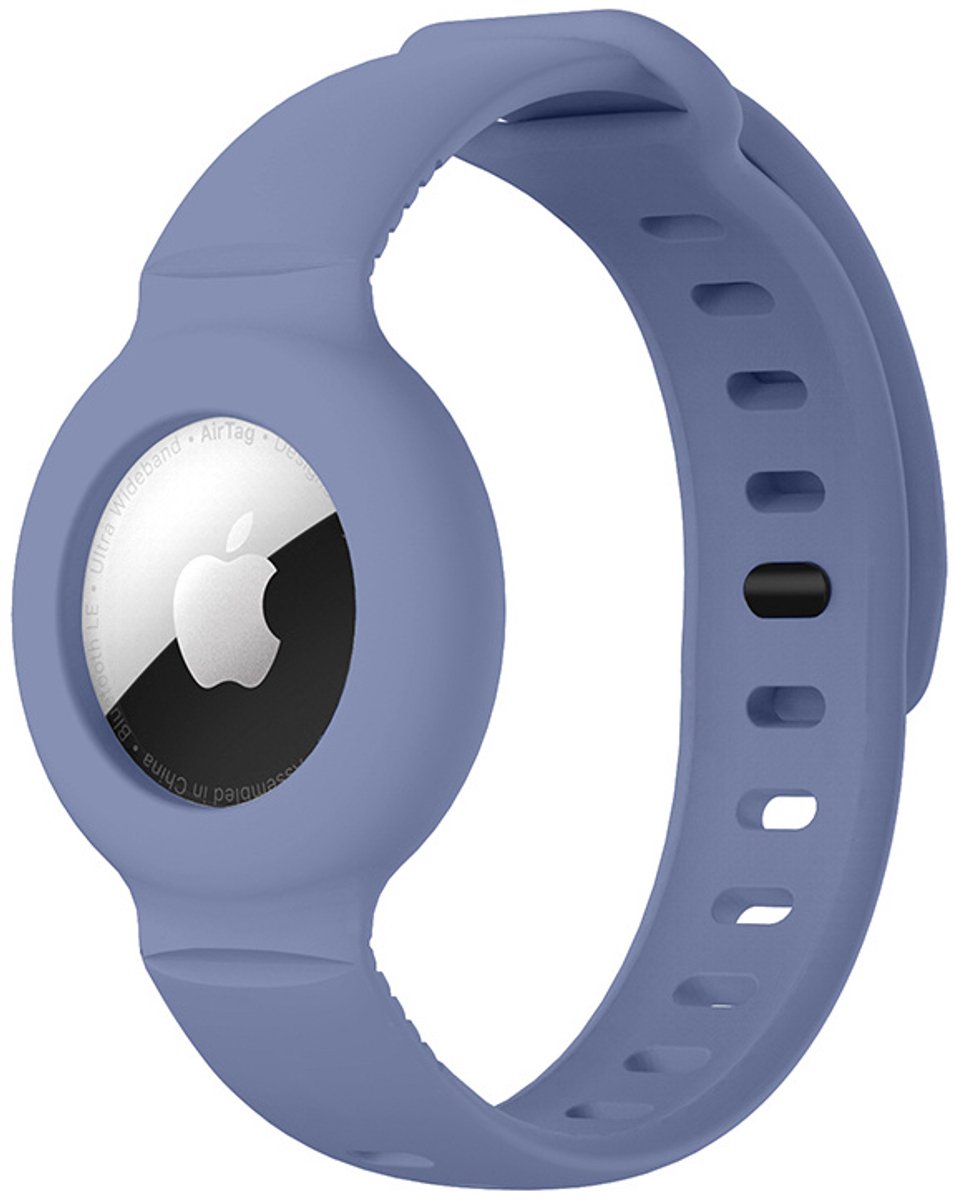 123watches AirTag band - lavendel grijs - Geschikt voor Apple AirTag