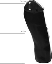 All Black  Zwarte realistische dildo - 20 cm