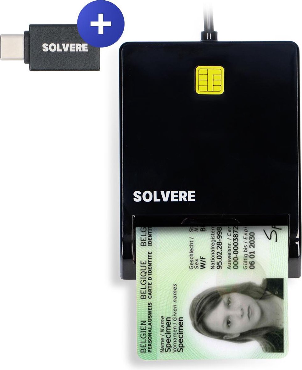eID Kaartlezer Identiteitskaart - Card reader - Kaartlezer identiteitskaart - Simkaart - Kaartlezer - België - Mac & Windows - USB - Solvere