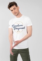 DEELUXE Vintage T-shirt met logo KOBE Natural
