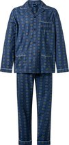 Heren pyjama flanel navy 9423 maat 60