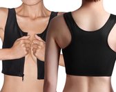 Transgender Chestbinder XXL RITS- Zwart - Unterwäsche - Trans Bindemittel - Binder - Breast Reducer Cosplay Maat - Trans Binder - Breast Binder - Genderdysforie - Chestbinder - Cor