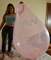 Zuid Amerikaanse 36 inch reuze ballon met streep (nieuw) - 90 cm - grote ballonnen