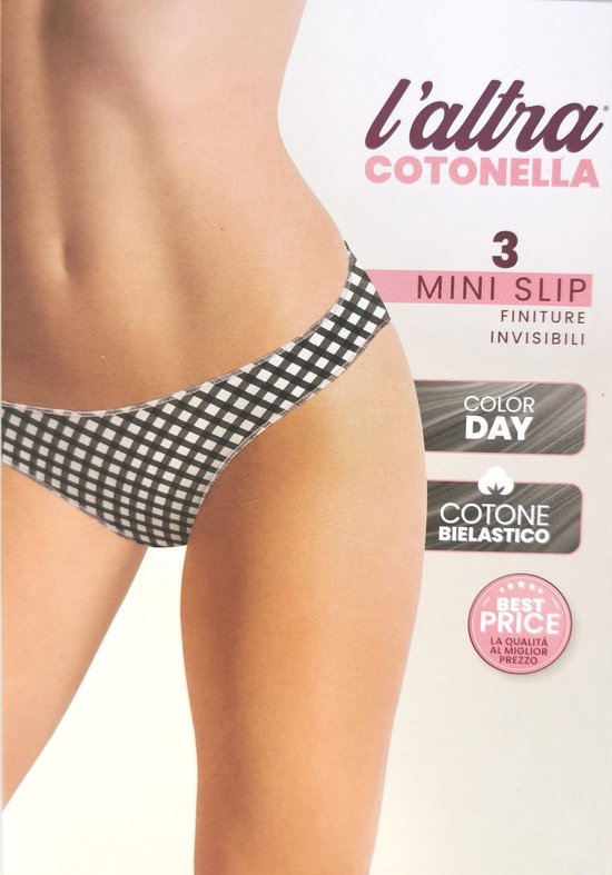 Katoen dames ondergoed - bielastich katoen hipsters - size S - 3pcs/pack - print lingerie - katoen slips