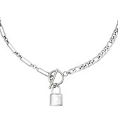 Ketting Chain and Lock - Yehwang - Zilverkleurig - Roestvij staal - 55cm